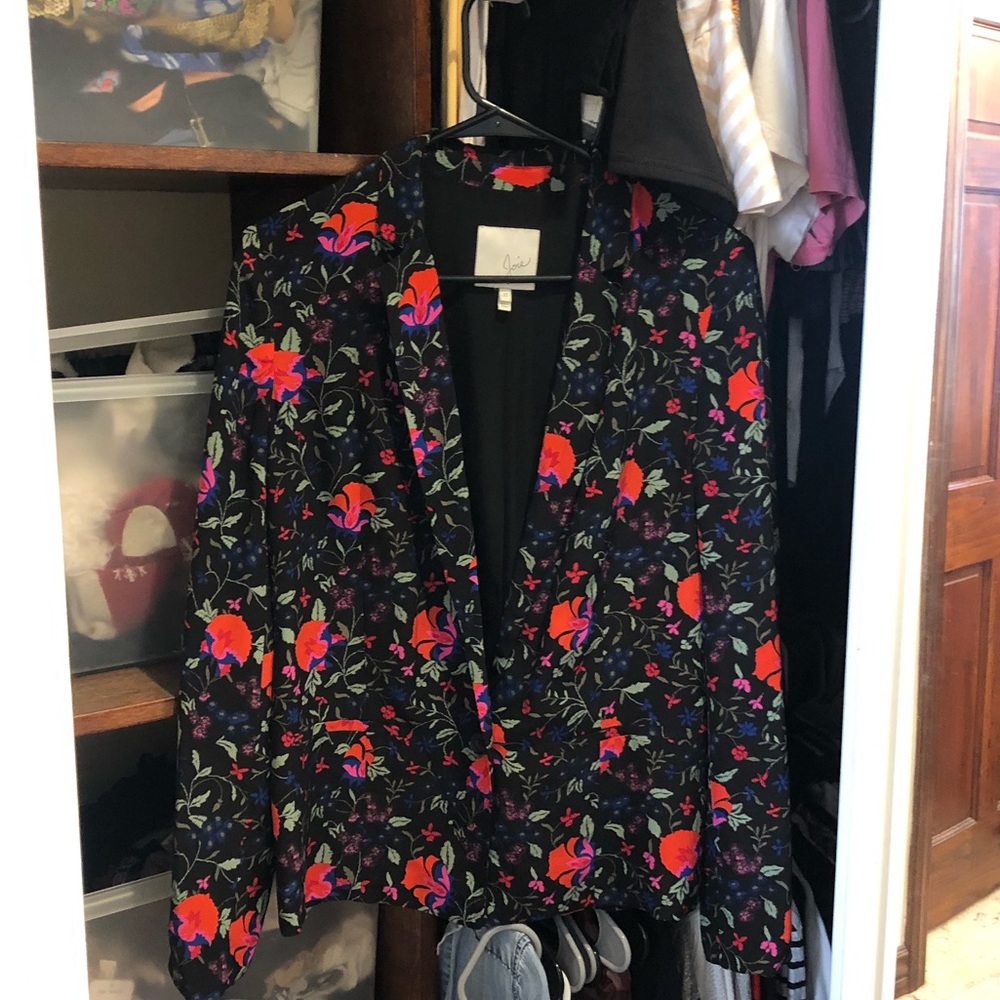 Joie Floral Boyfriend Blazer - Silk